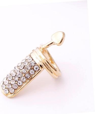 minkissy Ring heart fingernail rings nail tips nail art ring heart nail charm halloween nail art punk Nail Ring gemstone rings for women Rings diamond crystal Halloween - Buy Online on GoSupps.com