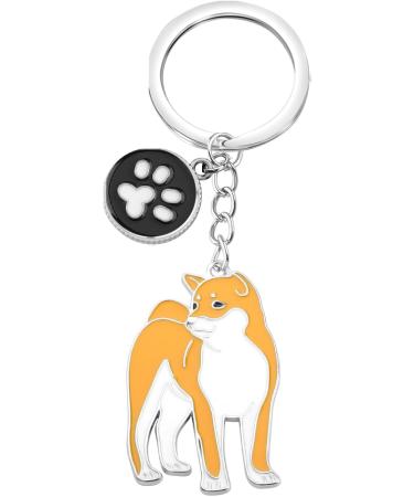 ENSIANTH Dog Keychain - Perfect Gift for Dog Lovers | Puppy Paw Print Keyring for Dog Owners - Ideal for Moms & Dads | Akita & More - Buy Online on GoSupps.com