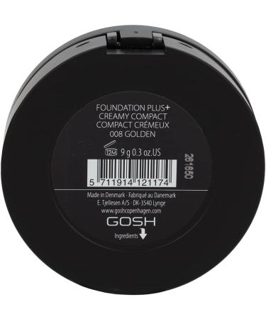 Gosh Copenhagen Creamy Foundation 008 Golden - Buy Online on GoSupps.com