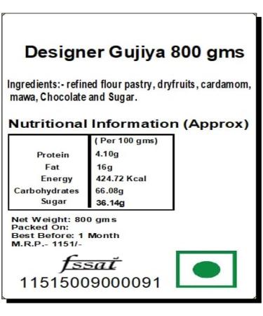 Ghasitaram Gift Holi Sweets Holi Gifts Holi Hamper Designer Gujiya 800 GMS |Gift for Diwali Holi Rakhi Valentine Christmas Birthday Anniversary Her Him| - Buy Online on GoSupps.com