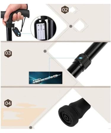 Aluminum Alloy Retractable Crutches Base for Old Man Surprise Gift - Buy Online on GoSupps.com