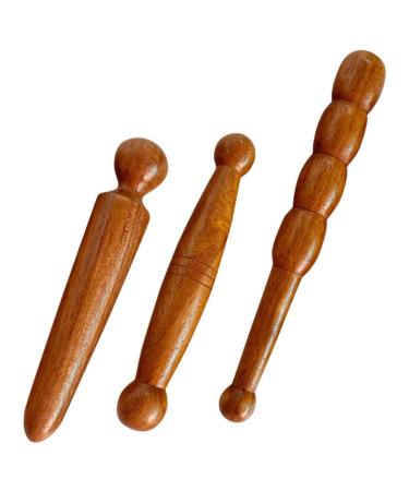 Mobestech Foot hand massage wooden ward tools reflex zone massage tools made of wood Thai massage tab Massage Massage for body foot hand face neck back waist for travel and