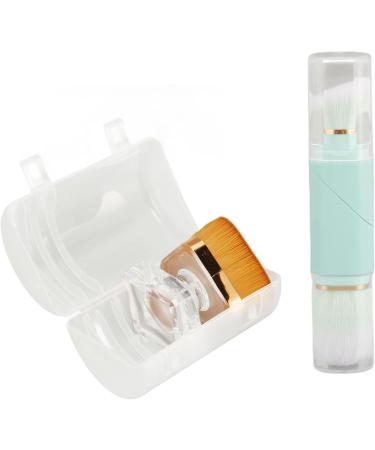 Double Head Makeup Brush 360 Degree Rotation Liquid Brush Soft Hair Durable Portable Size for Blush - Buy Online on GoSupps.com