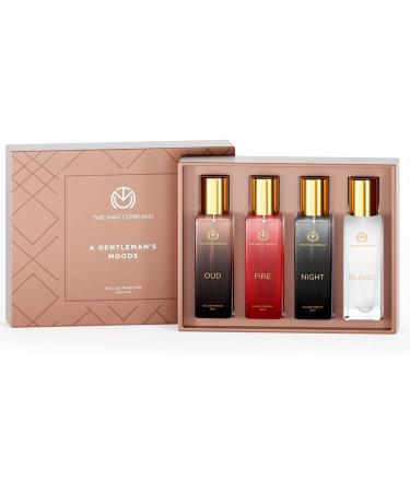 Bloom Beauty The Man Company Specially Curated Perfume Spray Gift Set for Men - 4X20Ml A Gentleman's Moods Premium Long-Lasting Luxury Eau De Parfum Night for Date Fire for Party Oud for Outing - Buy Online on GoSupps.com