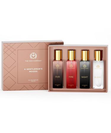 The-Company Specially Curated Perfume Spray Gift Set For Men - 4X20Ml A Gentleman's Moods Premium Long-Lasting Luxury Eau De Parfum Night For Date Blanc For Office Fire For Party Oud For Outing - Buy Online on GoSupps.com