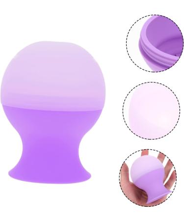 Housoutil Silicone Ice Cube Tray & Face Roller - Skin Care Tool for Facial Massage - Purple 9.5x7.2cm - International Shipping Available - Buy Online on GoSupps.com