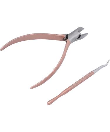 Verdant Touch Toenail Lifter Stainless Steel Toenail Nippers and Lifter Set Professional Ingrown Nail Pedicure Tools Rose Gold for Precision Nail Care - Buy Online on GoSupps.com
