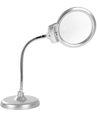 Portable Magnifiers Desktop 10X Adjustable with LED Lights HD Clear Old Reading Newspaper Literacy Full of Stars