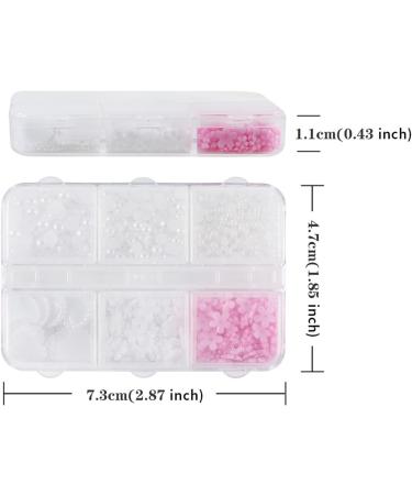 BWANGIAO Flower 3D Nail Charms Nail Pearl Heart Nail Jewelry Cherries Flower Petal Y Nail Decorations Resin Nail Rhinestones - Buy Online on GoSupps.com