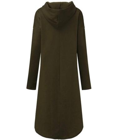 Bigfanshu in Women's Clothing Hooded Sweatshirt Long Sleeve Hoodies Ladies Jumper Dress Oversized Green - Buy Online on GoSupps.com