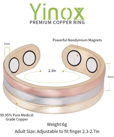 Magnetic Copper Ring 3500 Gauss for Arthritis & Migraine Relief | Therapeutic Jewelry - Buy Online on GoSupps.com