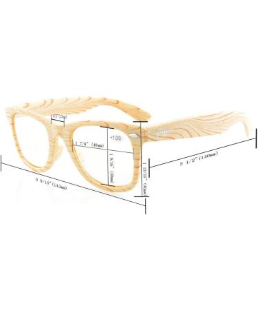 Eyekepper 4 Pack Reading Glasses - Stylish Pattern Design for Men & Women +0.50 Diopters - International Shipping Available - Buy Online on GoSupps.com