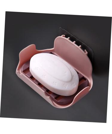 Ciieeo 4 Pcs Soap Draining Holder Mini Pitcher with Lid Soap Holder Soap Dish Holder Suction Wall Star Embossed Rolling Pin Wall Hanging Shopping Basket No Punching Drain Rack Red - Buy Online on GoSupps.com