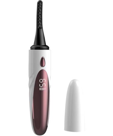 Heated Eyelash Curler 1 Set Double-Sided Anti-Burn Electric Eyelash Curler 4 Temp Settings Heated Lash Curler Rechargeable Eyelash Curlers with Comb for Women Gifts White - Buy Online on GoSupps.com