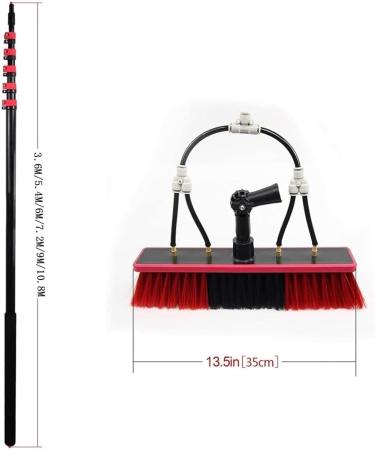 Water Fed Window Cleaning Pole Water Fed Telescopic Brush Squeegee Water/Hose Fed Pole Window Cleaning Brush Equipment Cleaning Photovoltaic (Size : 5.4m) - Buy Online on GoSupps.com