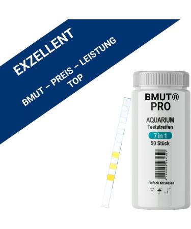 BMUT 50x 7-in-1 Aquarium Test Strips - Accurate Water Quality Testing for Fish & Ponds - Buy Online on GoSupps.com