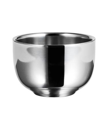 Frcolor 1stk impact bowl Razor cup bowl for razor brush shaving foam mug shaving mug made of stainless steel soap bowl shaving tool man stainless steel hair foaming shell