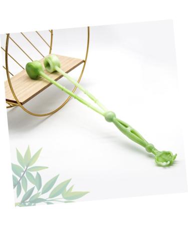 Frcolor 9-Piece Two-Colored Tai Chi Hammer Back Scratcher & Massage Tool - Portable Self-Massage Fitness Equipment (40x3.4cm) in Orange & Green - Buy Online on GoSupps.com