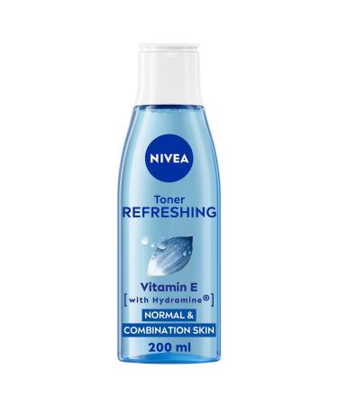 NIVEA Refreshing Toner (200 ml) Face Toner with Vitamin E Deeply Cleanses Invigorates the Skin and Removes Residue Effective Facial Cleanser