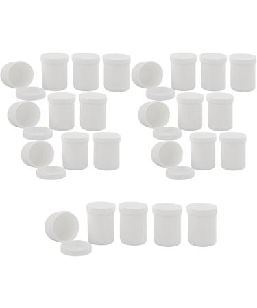 Kosmetex Empty Cosmetic Tin | 50g/60ml Round Screw Jar | White Plastic Cream & Ointment Jar - Buy Online on GoSupps.com