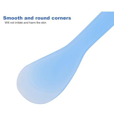 100 Pcs Face Mask Spatula Set - Large Head Smooth Edge DIY Plastic Spoon for Home & Salon Use - Blue - Buy Online on GoSupps.com