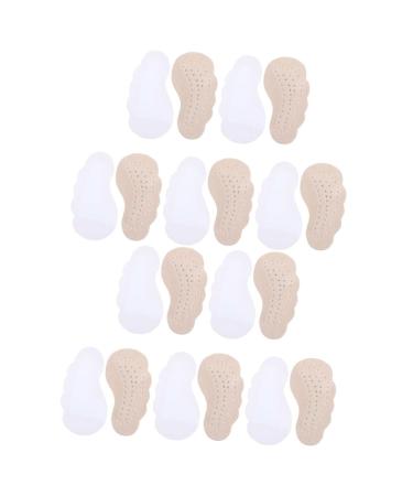 FOMIYES Metatarsal Foot Pads 10 Pairs Sweat pad Supplies Inserts for Women Leather Womens Sandals Non-Slip mat Soft Miss Half pad Sandals pad Anti-Skid Shoe Insoles Women Sandals Heels