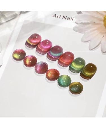 Cat Eye Gel Nail Polish Double Illusion Glitter Magnet Glitter Nail Gel Polish Auroras Shining Gel Nail Gel Cat Eye Pearl Shell Sparkle Gel Nail Polish Soak Off UV Led Gel Nail Polish (02#) - Buy Online on GoSupps.com