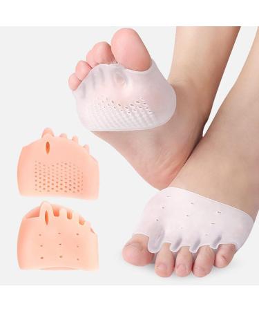 Pain Relief Gel Forefoot Cushions - Soft Breathable Metatarsal Pads | Reusable Elastic Foot Support for All Day Comfort - Buy Online on GoSupps.com