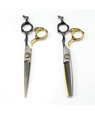 Hair Cutting Scissors 6 Inch Professional Japan 440c Steel Tiger Hair Scissors Haircut Thinning Barber Tools Hair Cutting Shears Hairdressing Scissors Set - Buy Online on GoSupps.com