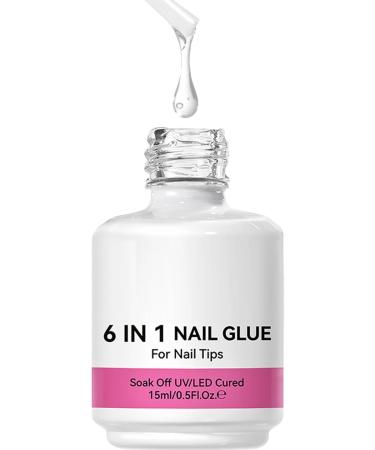  Xinhuju Nails Structure Gel - Rhinestone Glue 6-in-1 Rhinestone Glue Primer Adhesive for Molding and Extend for Women Girls Beginners - Buy Online on GoSupps.com