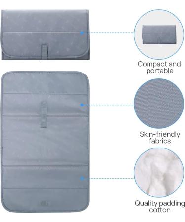 Lekebaby Foldable Travel Changing Mat Portable Baby Change Mat Grey A-grey - Buy Online on GoSupps.com