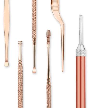 Portable Ear Cleaner Stainless Steel Ear Spoon Set Stainless Steel Ear Wax Remover Reusable Stainless Steel Ear Wax Remover Set Ear Wax Easily Removed Ideal for Personal and Home Use Gold - Buy Online on GoSupps.com