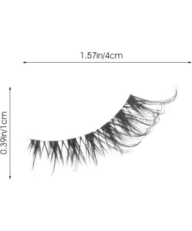 minkissy 5 Pairs False Lashes Fake Eyelashes False Eyelashes Bulk Eyelashes Fake Lashes Eye Lash Strip Eyelash Bulk Eyelash Strips Bulk Lashes Artificial Fiber Transparent Stem Cosmetics - Buy Online on GoSupps.com