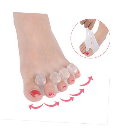 Healifty 2pcs Thumb Protector Hammer Set Shoe Insoles Rubber Toe Spacers Orthotics Toe Spreaders for Bunions Toe Separator Straightener Dilator Comber Foot Pads Divider White Men and Women - Buy Online on GoSupps.com