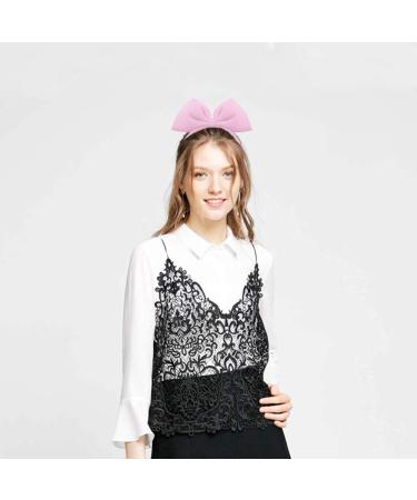 Big Bow Halloween Hair Hoop - Pink Style | Handmade Bow Headband for Women | Party & Cosplay Costume Headwear - Buy Online on GoSupps.com
