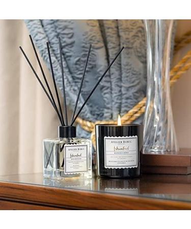 Atelier Rebul Istanbul Reed Diffuser 120ml - Premium Aroma Diffuser Sticks for Home Woody & Spicy Scent - Long-Lasting Room Freshener Luxury Home Fragrance Oil Elegant Home Decor - Buy Online on GoSupps.com