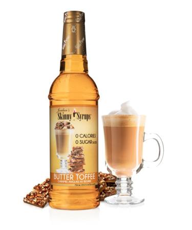 Jordan's Skinny Syrups 0 Calories | 0 Sugar | Butter Toffee Syrups 750mL - Buy Online on GoSupps.com