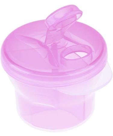 Zeagro Non-Spill Rotating Milk Powder Formula Dispenser - Portable 3 Compartment Snack Box (Pink) - Buy Online on GoSupps.com