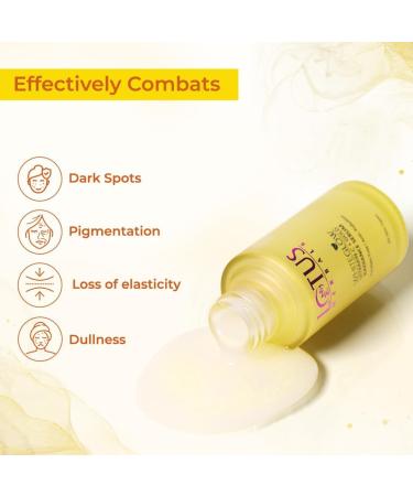 Lotus Herbals Whiteglow Vitamin C And Gold Radiance Face Serum | For Dull & Dry Skin | Brightening & Hydrating | 30ml - Buy Online on GoSupps.com