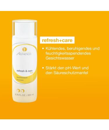 Aesthetico Refresh & Care Face Water - 200ml | Cooling & Calming Cleansing Finish for All Skin Types | Strengthens Acid Protection - Buy Online on GoSupps.com