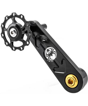 MUQZI Single Speed Chain Tensioner - Aluminum Alloy Adjustable Guide for MTB Road Cycling - Black - Buy Online on GoSupps.com