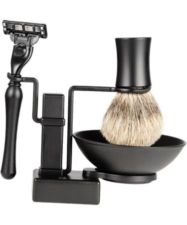 Angoily Stainless Steel Shaving Bowl & Brush Holder - 2-Stall Rapid Rack for Men | Ideal for Home & Hotel Use - Buy Online on GoSupps.com