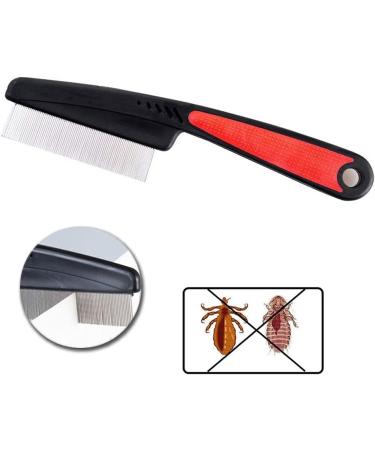Wacnune Flea Comb for Dogs and Cats Stainless Steel Pet Tear Stain Remover Combs Pet Dog Cat Grooming Comb for Removing Flea Egg Mites Ticks Dandruff Flakes - Buy Online on GoSupps.com