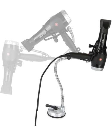 Hair Dryer Stand Holder - Stainless 360 Rotating Suction Holder for Glass Surfaces | Hands-Free Blow Dryer Stand - Buy Online on GoSupps.com