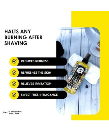 Rolda Sunset After Shave Tonic Cologne For Men - Post Shave Tonic Spray Calms Irritation Helps Heal & Clean Shaved Areas Masculine Citrusy Fragrance (14.54oz | 430ml) - Buy Online on GoSupps.com