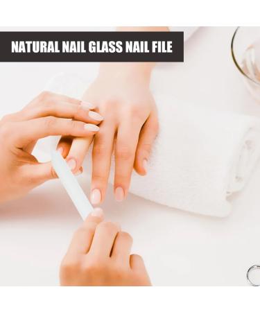 Set of 2 Glass Nail Files Professional Nail Files for Smoothing Natural and Gel Nails Washable File - Buy Online on GoSupps.com