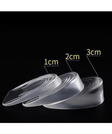 2 Pcs Silicone Gel Height Increase Insoles - 3cm Heel Lifting Inserts for Women - Adhesive Cushions for Comfortable Height Boost - Buy Online on GoSupps.com