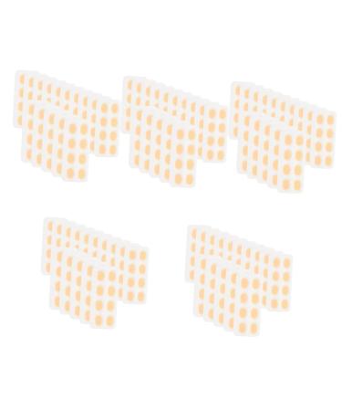 Lurrose 300 pairs of glasses pads oval glasses q handles nasal pads for glasses foam nasal pillows Eva-sponge khaki glasses frame pads glasses accessories non-fiction khaki x 5 pieces 0.9x0.1cMx5pcs