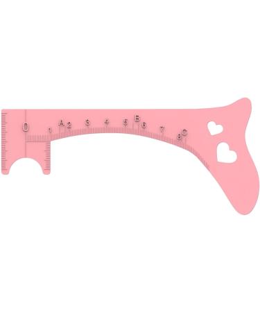 Eyebrow Ruler Eye Brow Stencils for Women | Quick Eye Makeup Tool Eyebrow Shaping Aid Brow Measuring Tool for Perfect Eye Liner & Lip Lines Pink - Buy Online on GoSupps.com