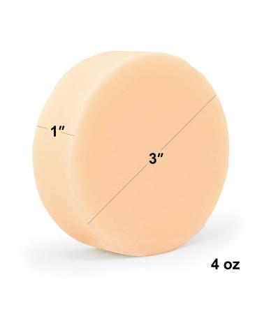 Mens Soap Company Shaving Soap 4.0 oz Refill Puck | Natural Vegan Ingredients | Shea Butter & Vitamin E | Thick Lather for Skin Protection - Buy Online on GoSupps.com
